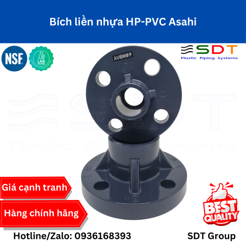 Bích Liền Nhựa HP-PVC ASAHI Siêu Sạch Chuẩn JIS 10K | Báo Giá & Thông Số