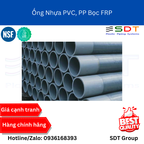 Ống Nhựa PVC, PP Bọc FRP ASAHI (AV-SU / AV-GU) | Thông Số & Bảng Giá