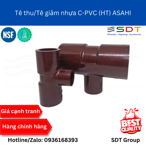 Tê Thu/Tê Giảm Nhựa HT-PVC ASAHI Chính Hãng | Báo Giá & Thông Số