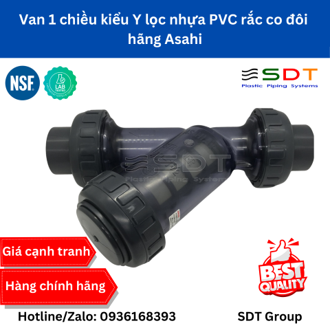 Van 1 Chiều Kiểu Y Lọc Nhựa PVC ASAHI Rắc Co Đôi | Bảng Giá & Thông Số