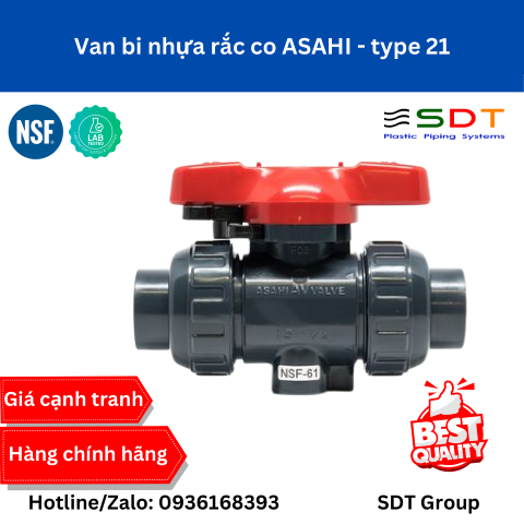 Van Bi Nhựa Rắc Co ASAHI Type 21 | Báo Giá & Thông Số Kỹ Thuật