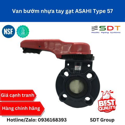 Van Bướm Nhựa Tay Gạt ASAHI Type 57 Chính Hãng | Bảng Giá & Thông Số