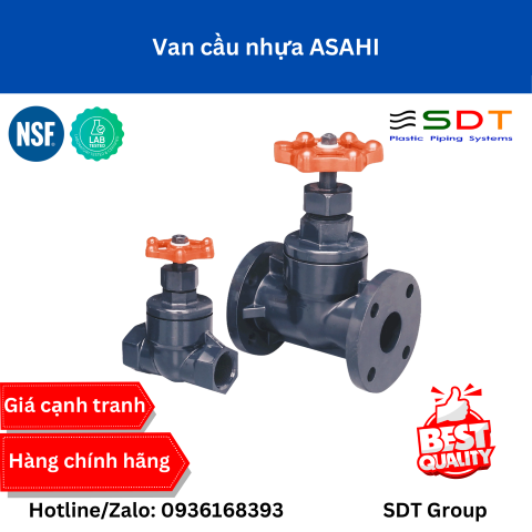 Van Cầu Nhựa STOP VALVE (Globe Valve) ASAHI Chính Hãng | Báo Giá & Thông Số