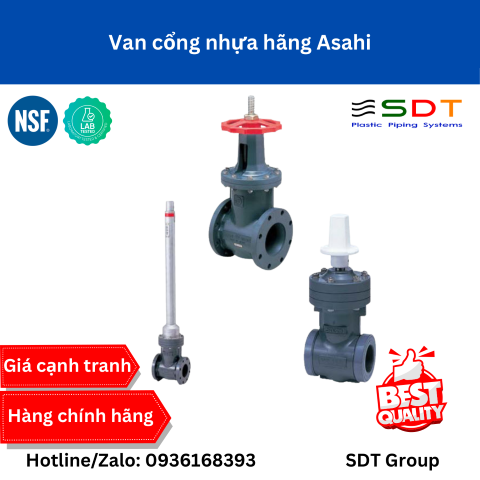 Van Cổng Nhựa ASAHI Chính Hãng (Gate Valve) | Báo Giá & Thông Số Kỹ Thuật
