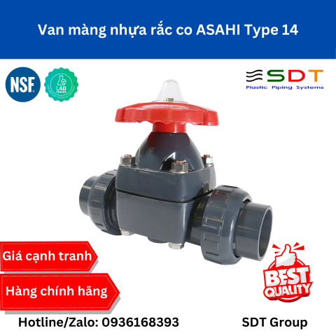 Van Màng Nhựa Rắc Co ASAHI Type 14 Chính Hãng | Bảng Giá & Thông Số