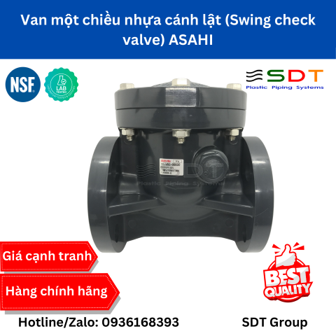 Van Một Chiều Nhựa Cánh Lật ASAHI (Swing Check Valve) | Bảng Giá & Thông Số