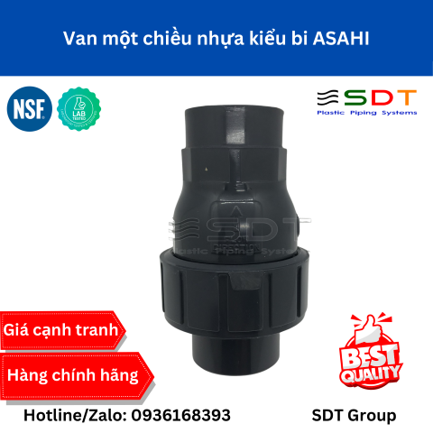 Van Một Chiều Nhựa Kiểu Bi ASAHI Chính Hãng | Thông Số & Bảng Giá Mới Nhất